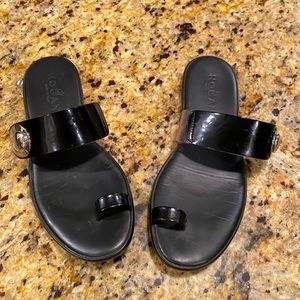 Hogan toe ring sandals